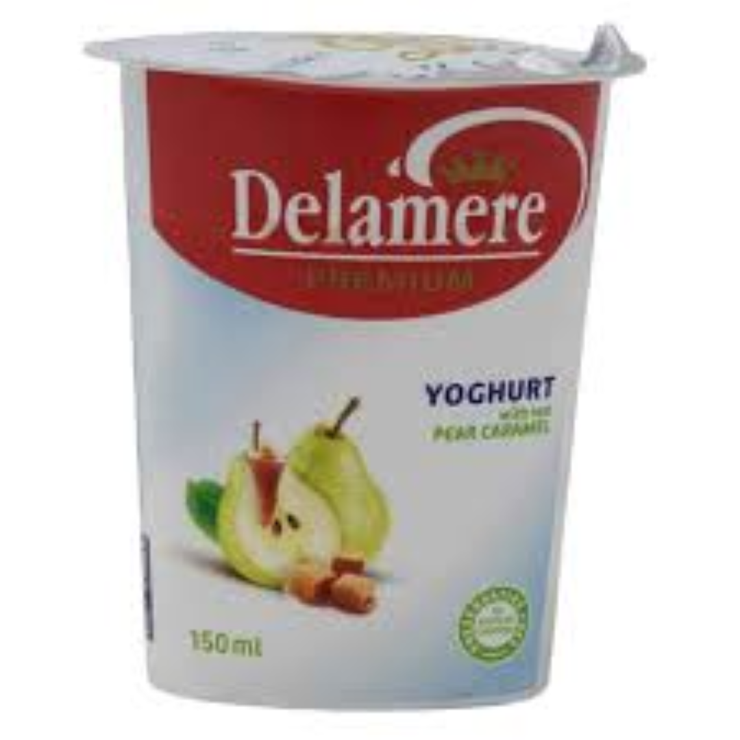 DELAMERE PEAR CARAMEL CUP 150ML